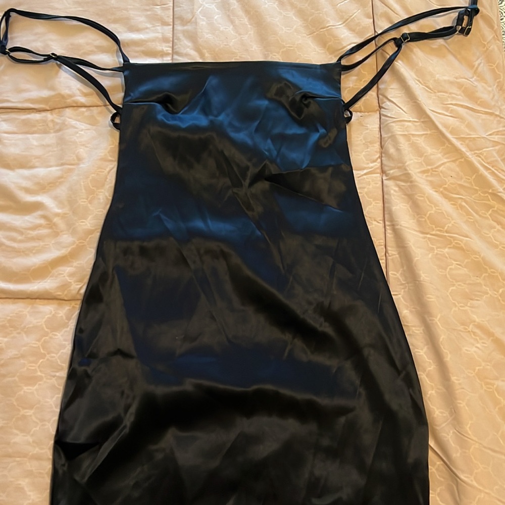 Black mini dress